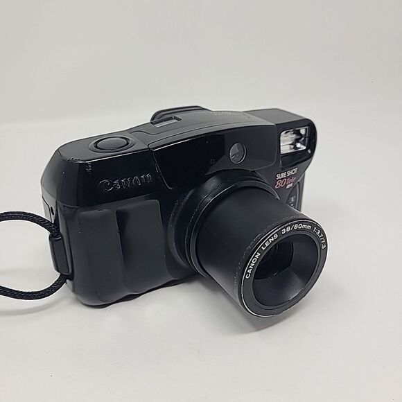 Canon Sure Shot 80 Tele SAF 35mm Point & Shoot Film Camera - Picture 1 of 9